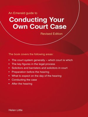 cover image of Conducting Your Own Court Case